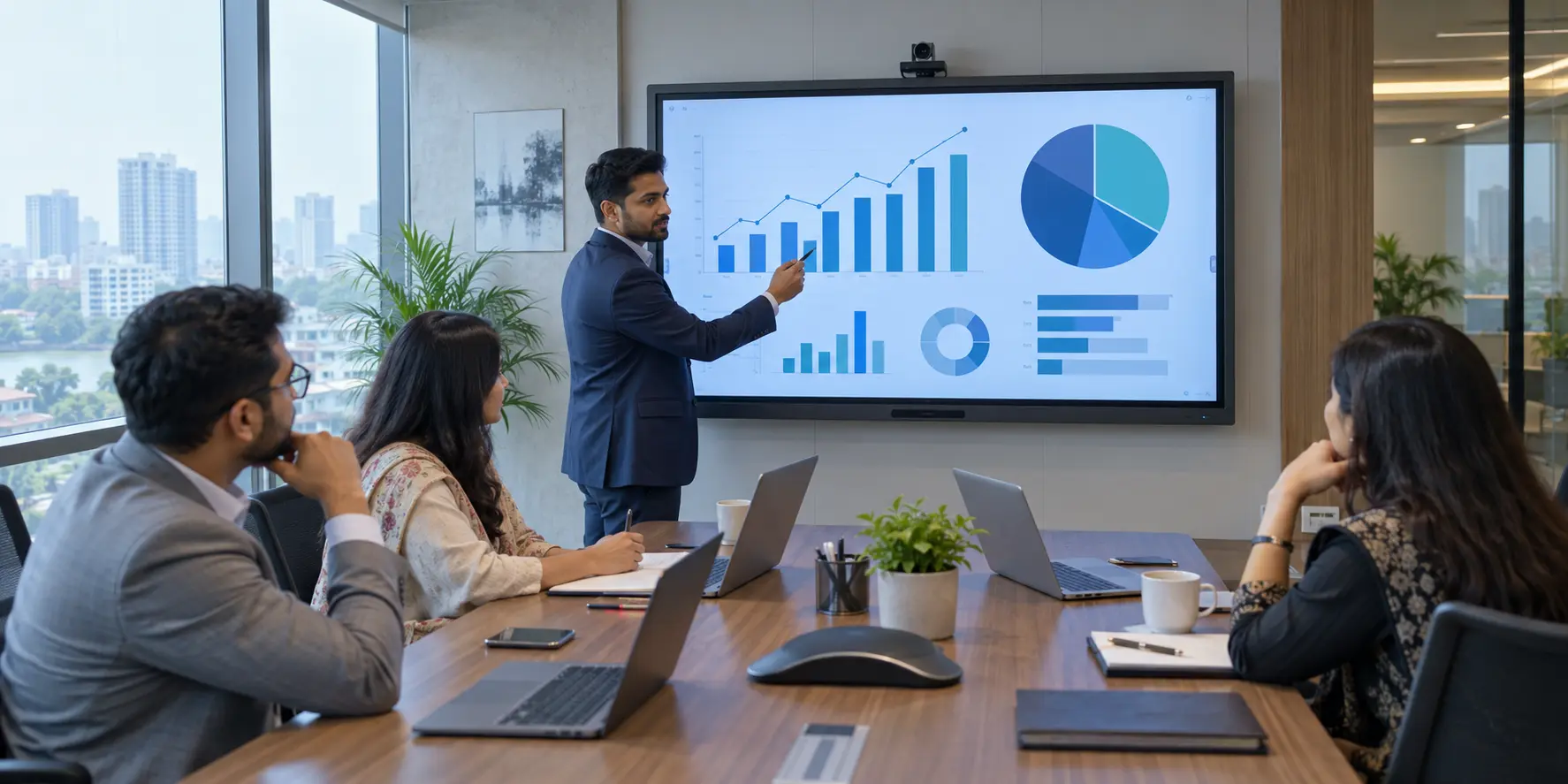 Interactive Flat Panel for Meeting Room and Corporate Use
